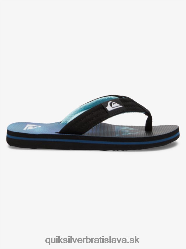 8-16 molokai ležiace sandále Quiksilver chlapci B80HXR1993 modrá 1