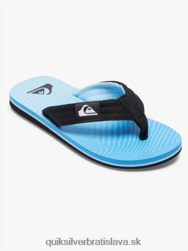 8-16 molokai ležiace sandále Quiksilver chlapci B80HXR1996 modrá 7
