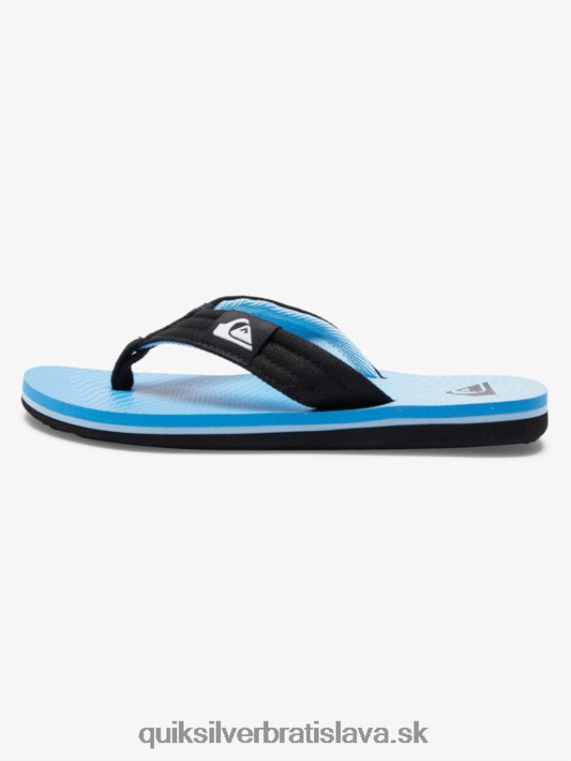 8-16 molokai ležiace sandále Quiksilver chlapci B80HXR1996 modrá 7