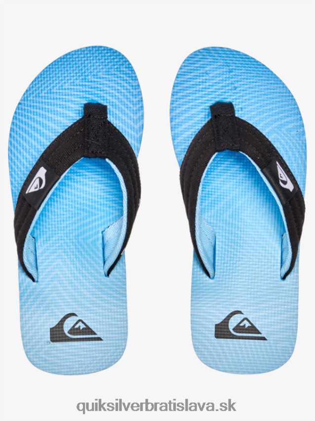 8-16 molokai ležiace sandále Quiksilver chlapci B80HXR1996 modrá 7