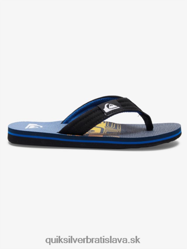 8-16 molokai ležiace sandále Quiksilver chlapci B80HXR1998 modrá 6