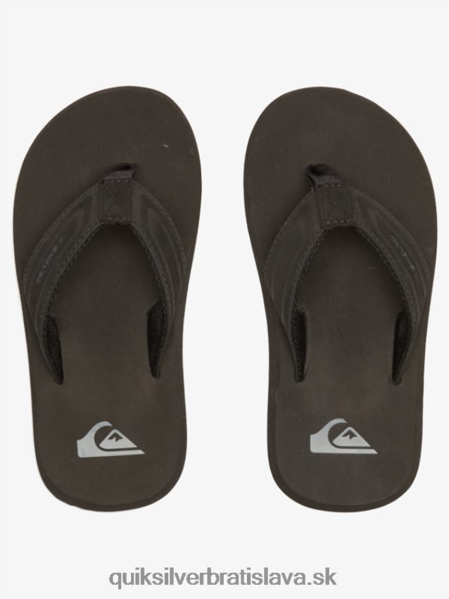 8-16 monkey wrench core sandále Quiksilver chlapci B80HXR2181 čierna