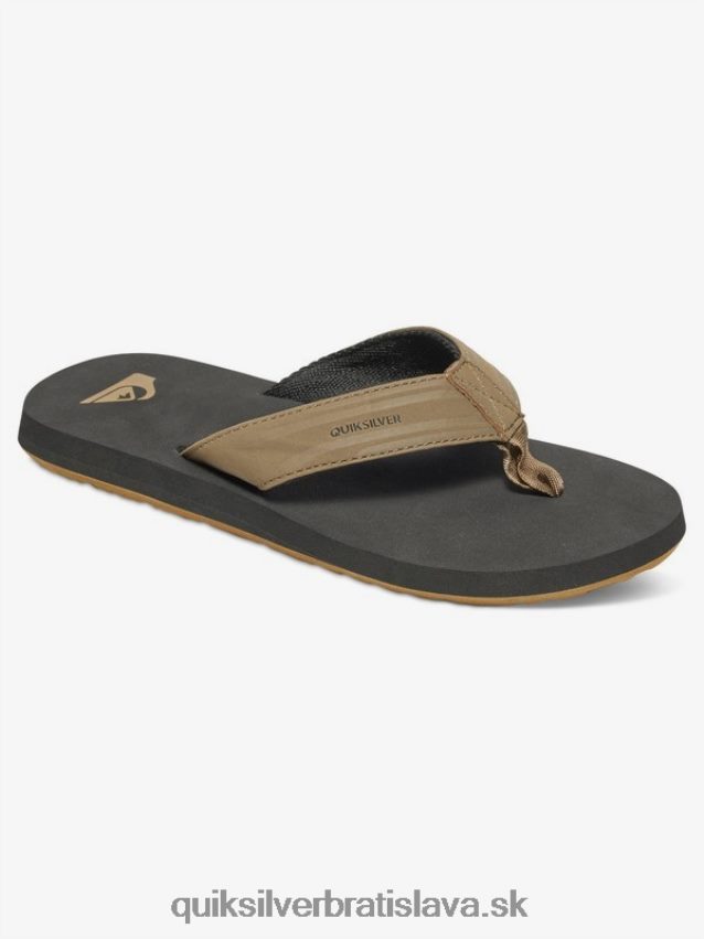 8-16 monkey wrench sandals Quiksilver chlapci B80HXR2284 opálená - pevná