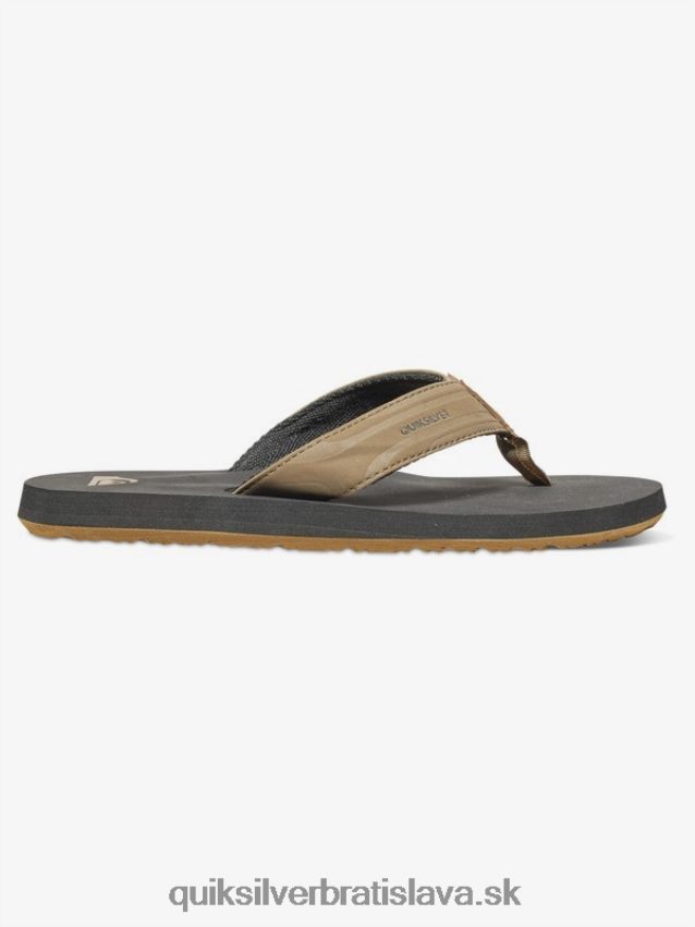 8-16 monkey wrench sandals Quiksilver chlapci B80HXR2284 opálená - pevná
