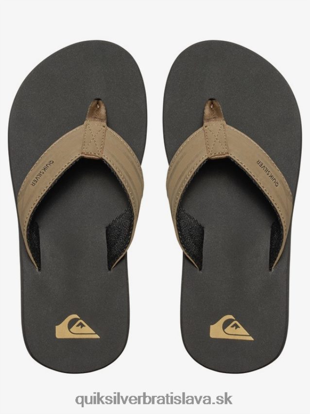 8-16 monkey wrench sandals Quiksilver chlapci B80HXR2284 opálená - pevná