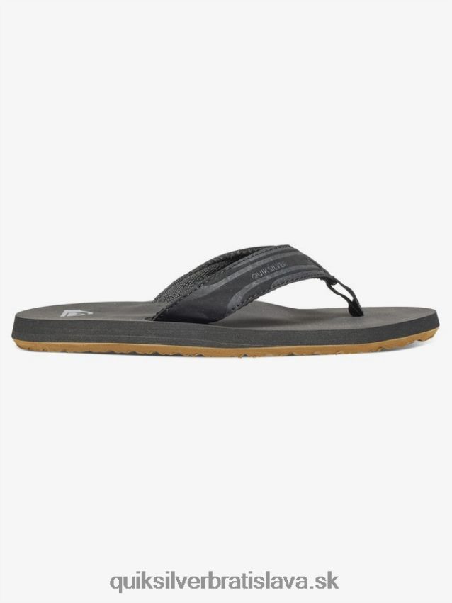 8-16 monkey wrench sandals Quiksilver chlapci B80HXR2285 čierna/hnedá