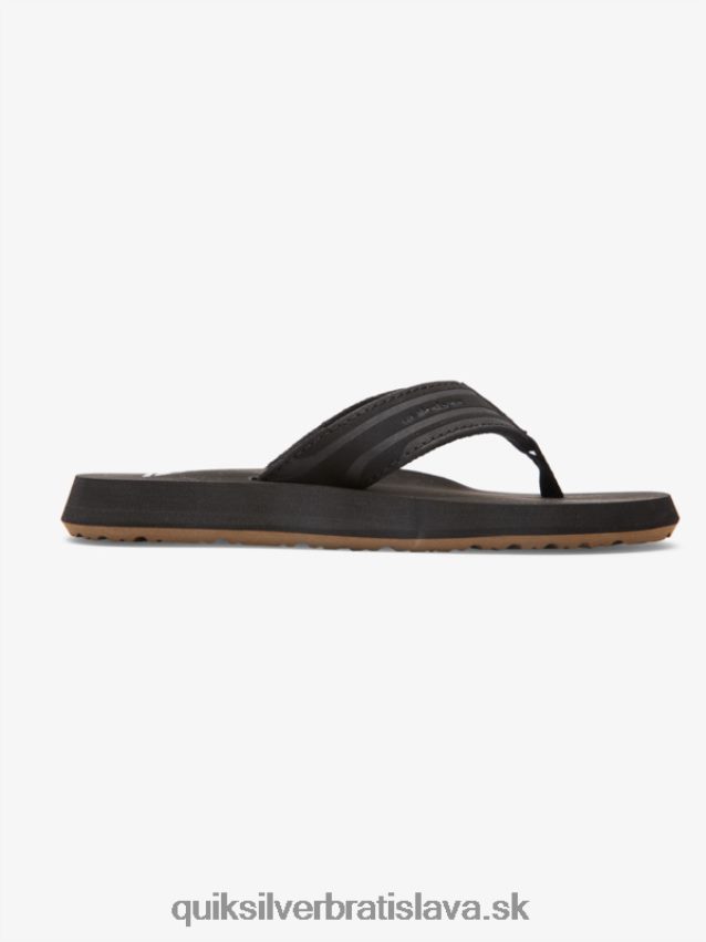 8-16 monkey wrench sandals Quiksilver chlapci B80HXR2285 čierna/hnedá