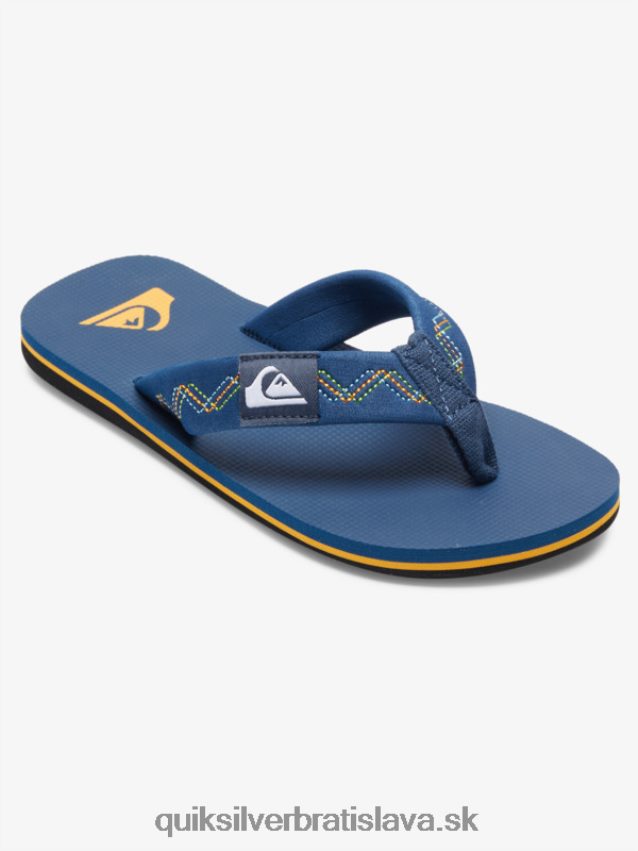 8-16 prešívané sandále molokai Quiksilver chlapci B80HXR2149 modrá 1