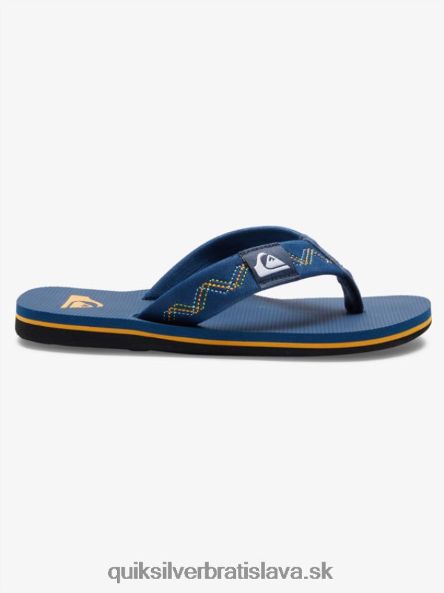8-16 prešívané sandále molokai Quiksilver chlapci B80HXR2149 modrá 1