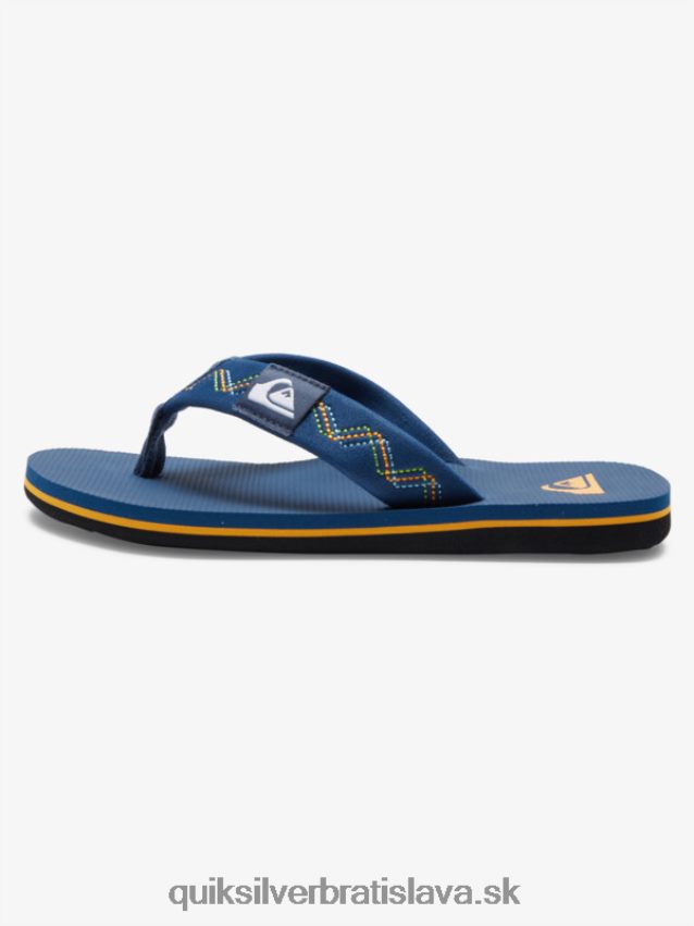 8-16 prešívané sandále molokai Quiksilver chlapci B80HXR2149 modrá 1