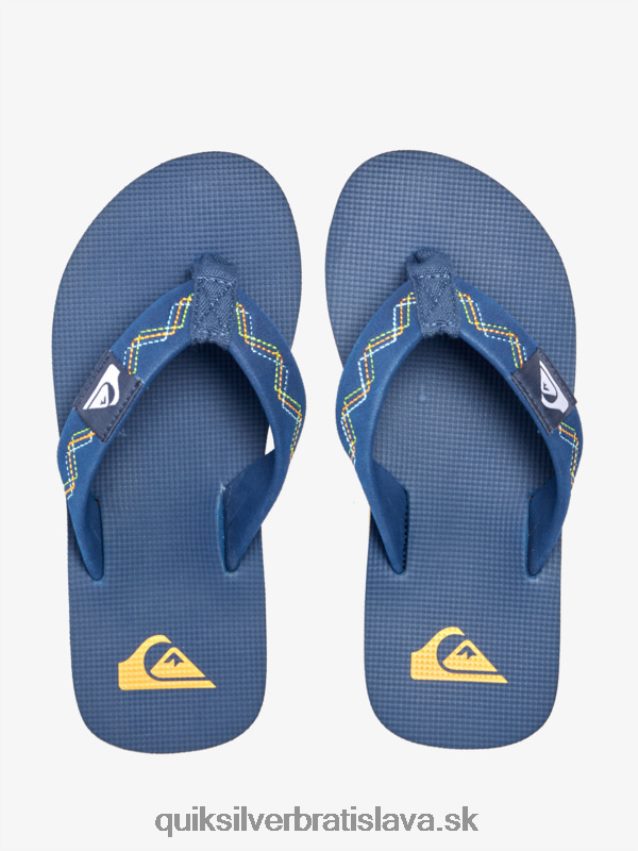 8-16 prešívané sandále molokai Quiksilver chlapci B80HXR2149 modrá 1
