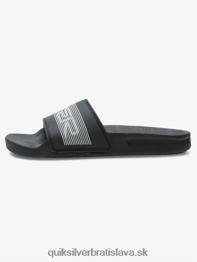 Sklzové sandále 8-16 rivi wordmark Quiksilver chlapci B80HXR2161 čierna