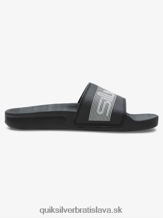 Sklzové sandále 8-16 rivi wordmark Quiksilver chlapci B80HXR2161 čierna