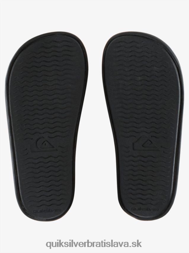 Sklzové sandále 8-16 rivi wordmark Quiksilver chlapci B80HXR2161 čierna