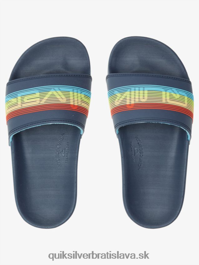 Sklzové sandále 8-16 rivi wordmark Quiksilver chlapci B80HXR2162 modrá 2
