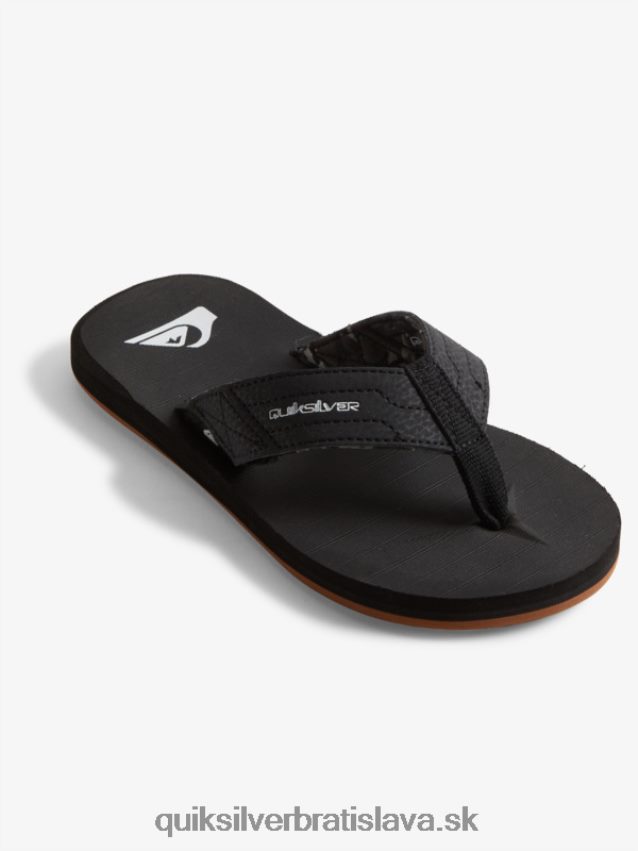 Vypínacie sandále carver 8-16 Quiksilver chlapci B80HXR2210 čierna/hnedá