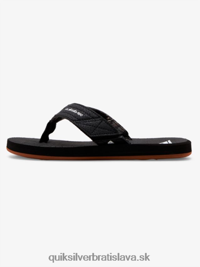 Vypínacie sandále carver 8-16 Quiksilver chlapci B80HXR2210 čierna/hnedá