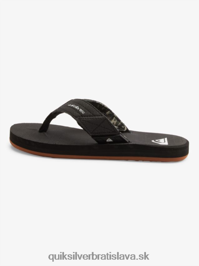 Vypínacie sandále carver 8-16 Quiksilver chlapci B80HXR2210 čierna/hnedá