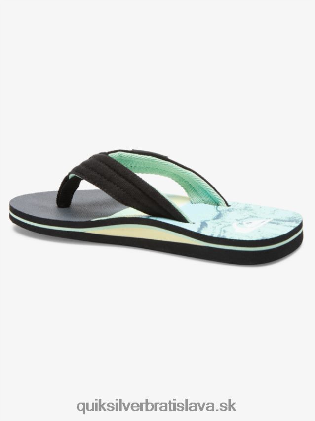 Základné sandále molokai pre mládež 8-16 Quiksilver chlapci B80HXR2249 zelená 1