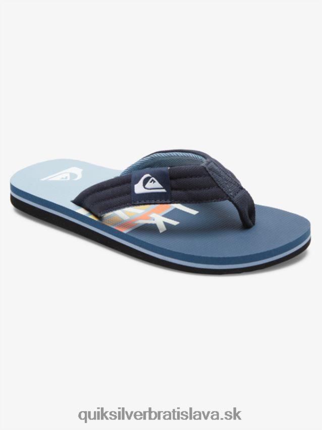 Základné sandále molokai pre mládež 8-16 Quiksilver chlapci B80HXR2250 modrá 3