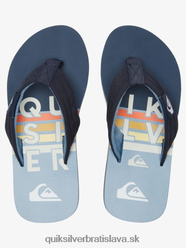 Základné sandále molokai pre mládež 8-16 Quiksilver chlapci B80HXR2250 modrá 3