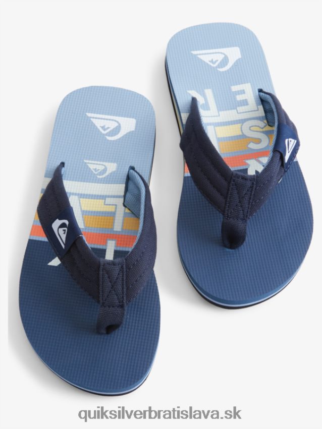 Základné sandále molokai pre mládež 8-16 Quiksilver chlapci B80HXR2250 modrá 3