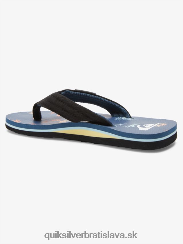 Základné sandále molokai pre mládež 8-16 Quiksilver chlapci B80HXR2251 modrá 4