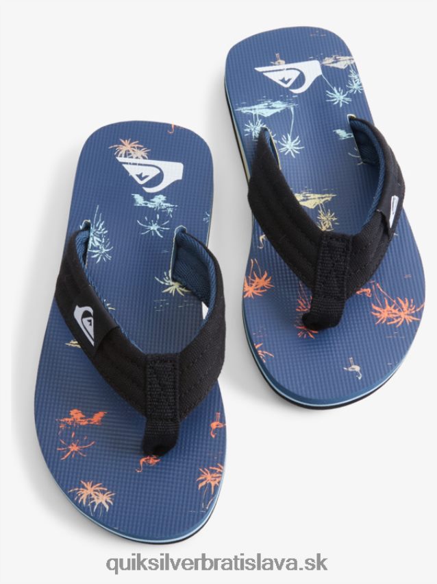 Základné sandále molokai pre mládež 8-16 Quiksilver chlapci B80HXR2251 modrá 4