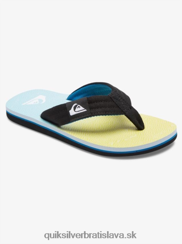 Základné sandále molokai pre mládež 8-16 Quiksilver chlapci B80HXR2252 modrá/žltá