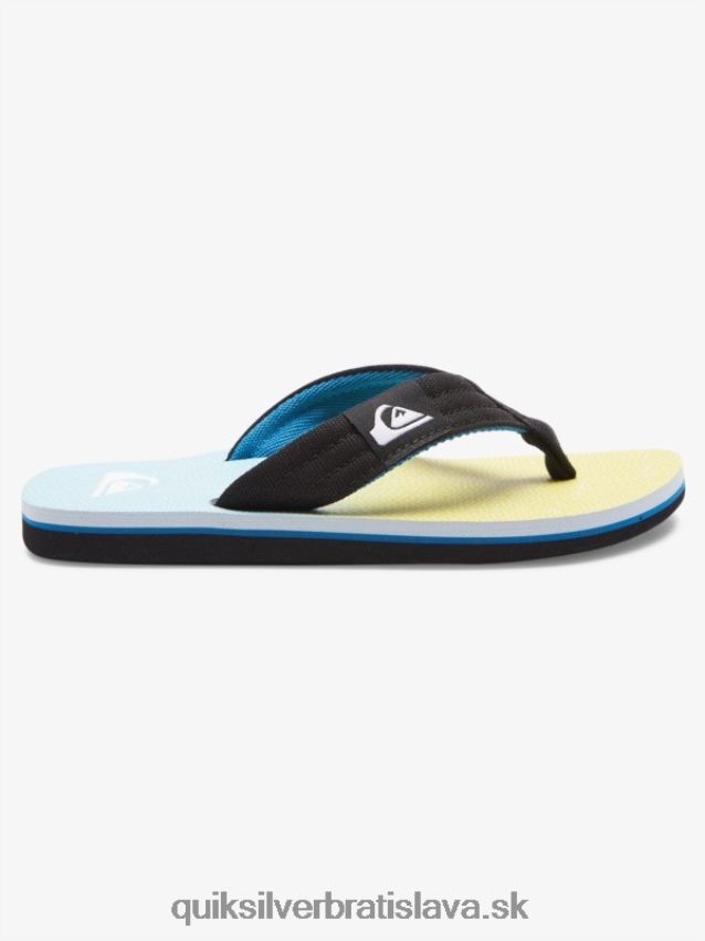 Základné sandále molokai pre mládež 8-16 Quiksilver chlapci B80HXR2252 modrá/žltá