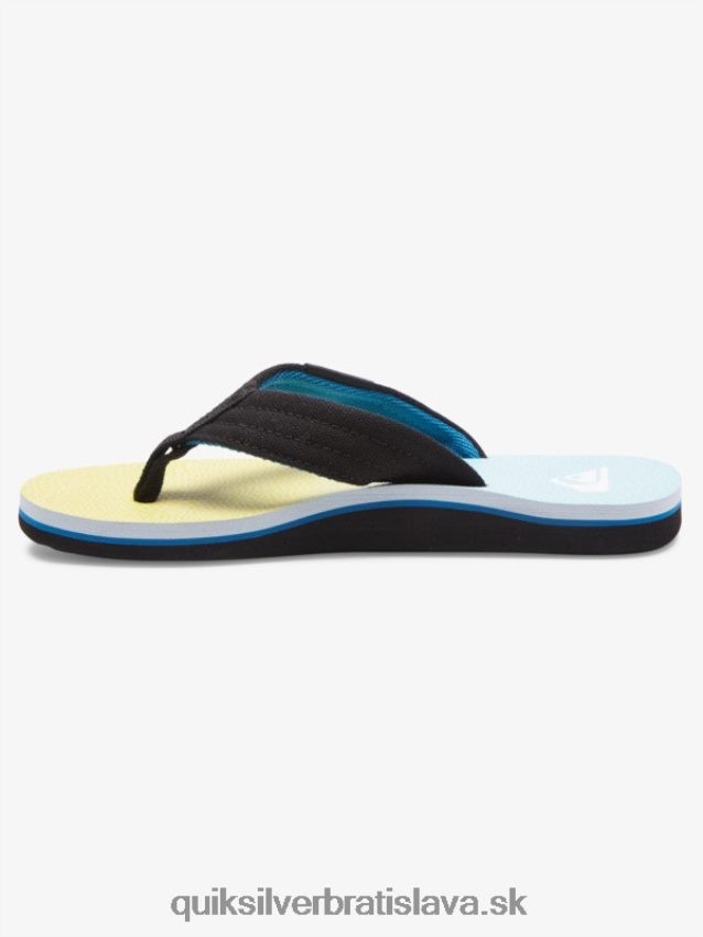 Základné sandále molokai pre mládež 8-16 Quiksilver chlapci B80HXR2252 modrá/žltá