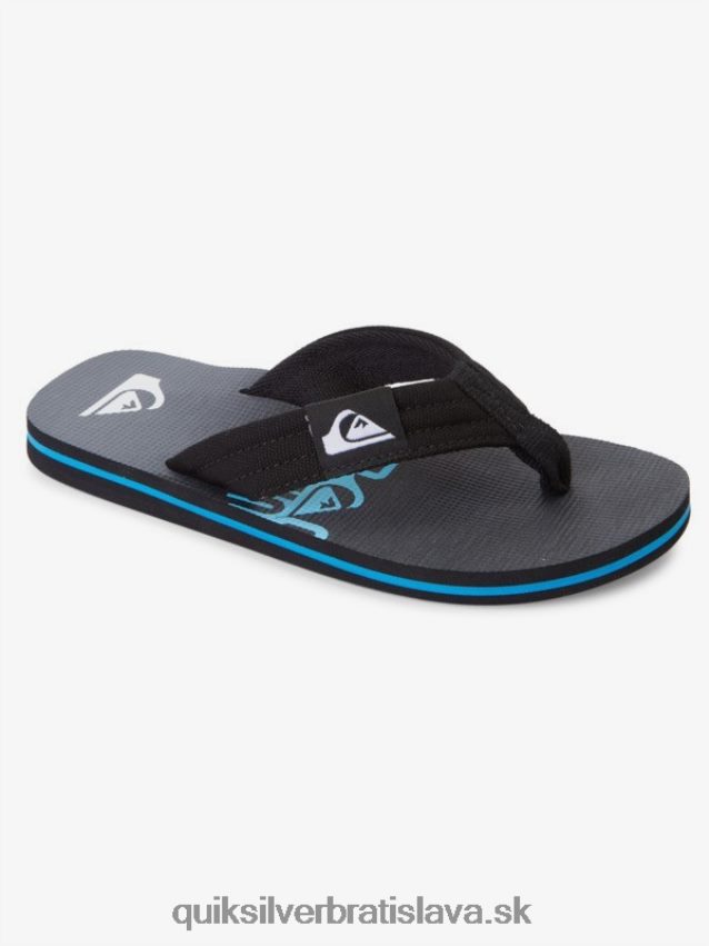 Základné sandále molokai pre mládež 8-16 Quiksilver chlapci B80HXR2254 čierna