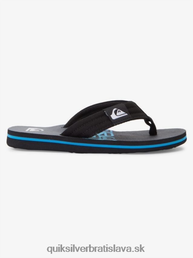 Základné sandále molokai pre mládež 8-16 Quiksilver chlapci B80HXR2254 čierna