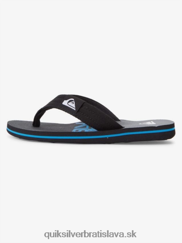 Základné sandále molokai pre mládež 8-16 Quiksilver chlapci B80HXR2254 čierna