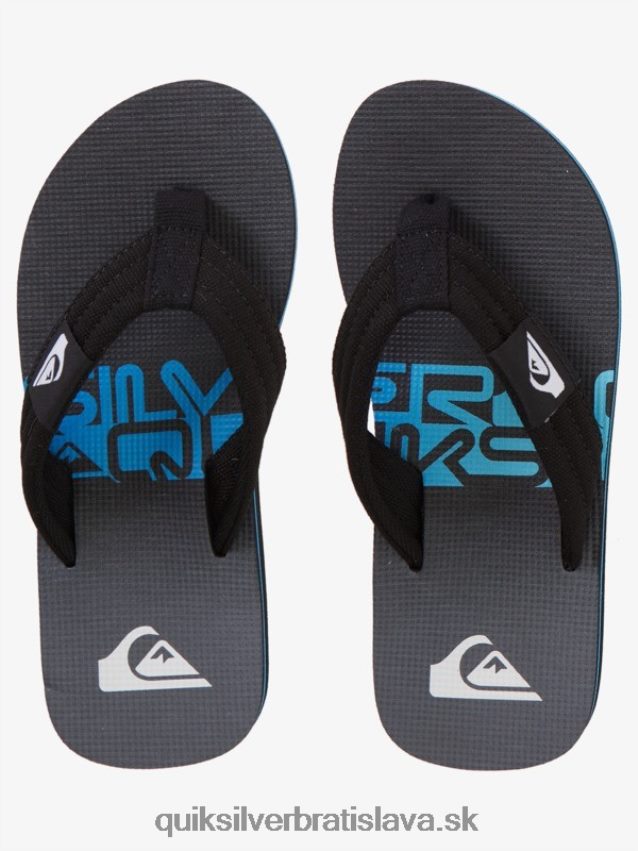 Základné sandále molokai pre mládež 8-16 Quiksilver chlapci B80HXR2254 čierna