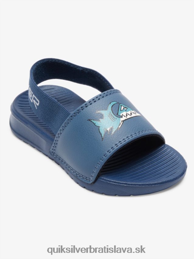 svetlé pobrežné remienkové sandále Quiksilver chlapci B80HXR2164 modrá 1