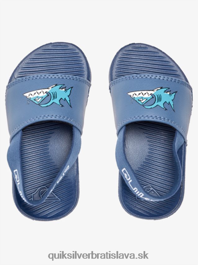svetlé pobrežné remienkové sandále Quiksilver chlapci B80HXR2164 modrá 1
