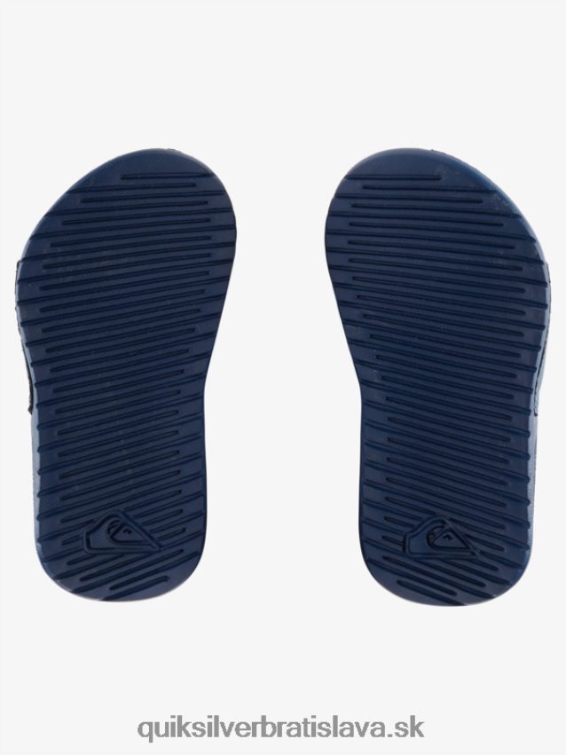 svetlé pobrežné remienkové sandále Quiksilver chlapci B80HXR2164 modrá 1