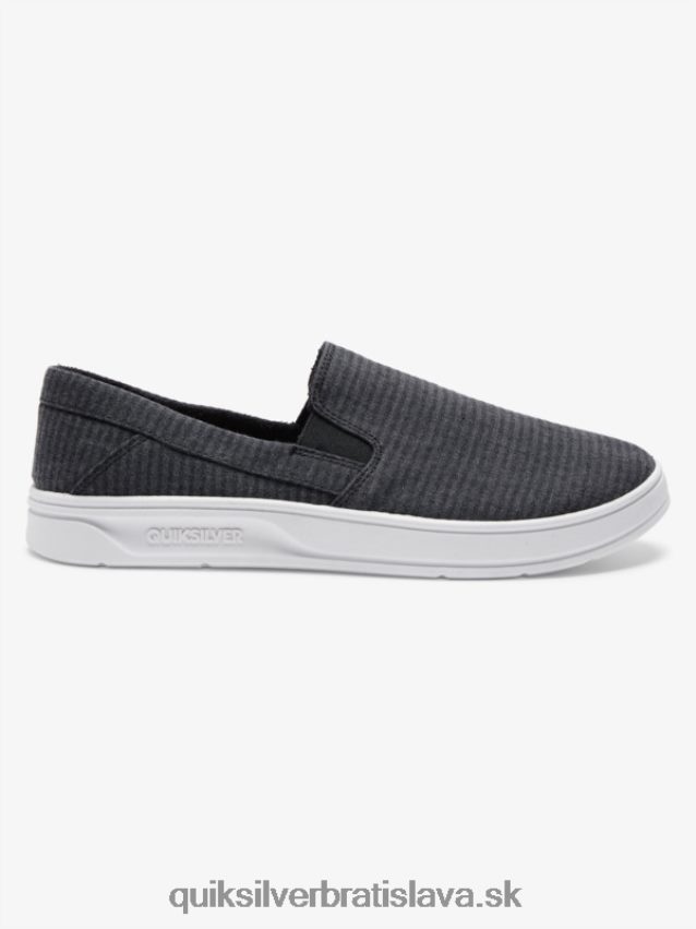harbor wharf slip-on topánky Quiksilver muži B80HXR1288 čierna