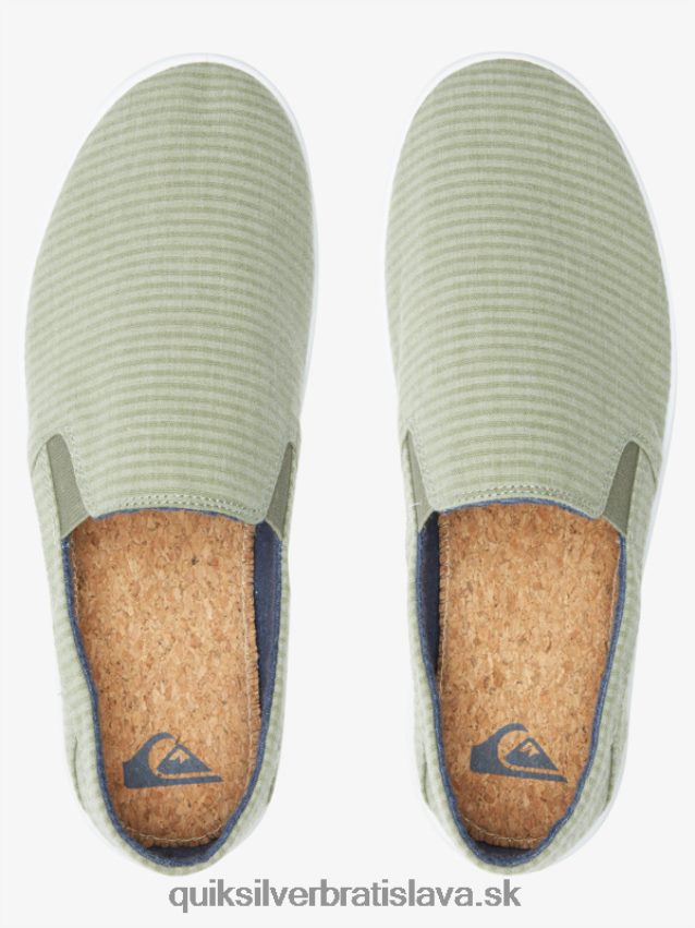 harbor wharf slip-on topánky Quiksilver muži B80HXR1289 zelená 1