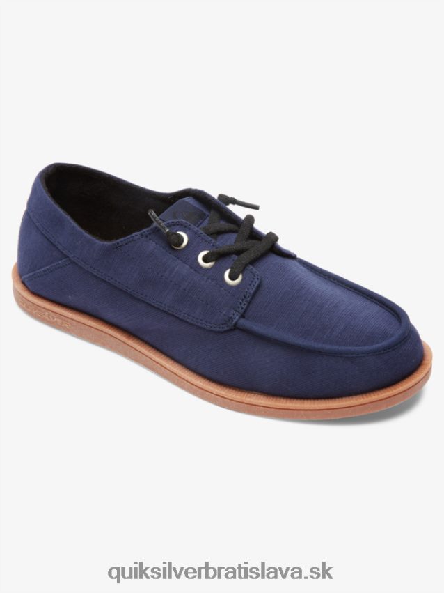 prístavné vybagrované topánky Quiksilver muži B80HXR1885 modrá/hnedá