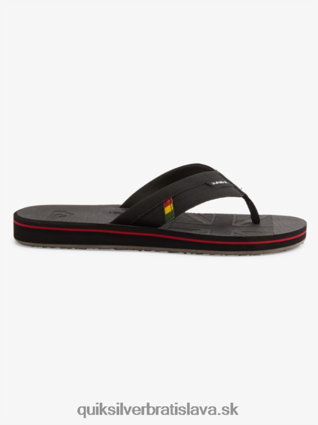 Island Oasis squish slide sandále Quiksilver muži B80HXR1155 čierna