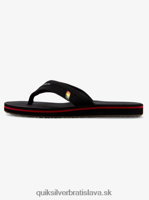 Island Oasis squish slide sandále Quiksilver muži B80HXR1155 čierna