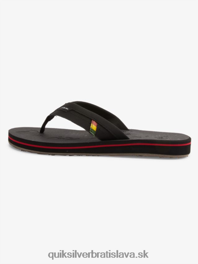 Island Oasis squish slide sandále Quiksilver muži B80HXR1155 čierna