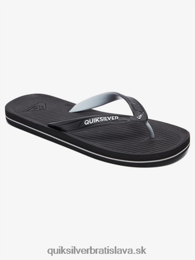 žabky haleiwa Quiksilver muži B80HXR1648 čierna/sivá