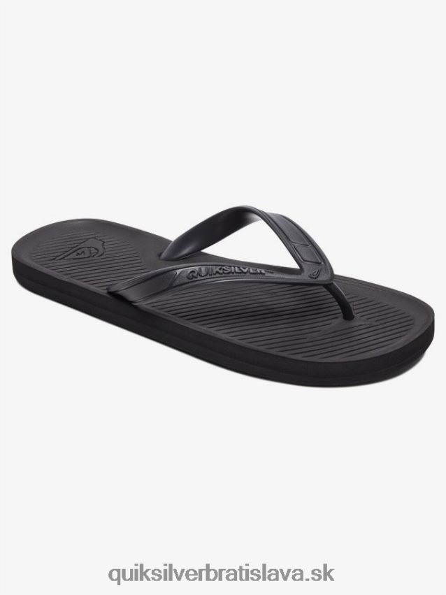 žabky haleiwa Quiksilver muži B80HXR1650 plná čierna