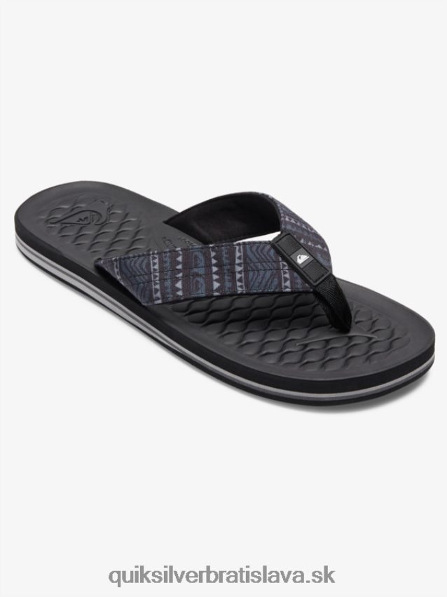 žabky lanai Quiksilver muži B80HXR1792 čierna
