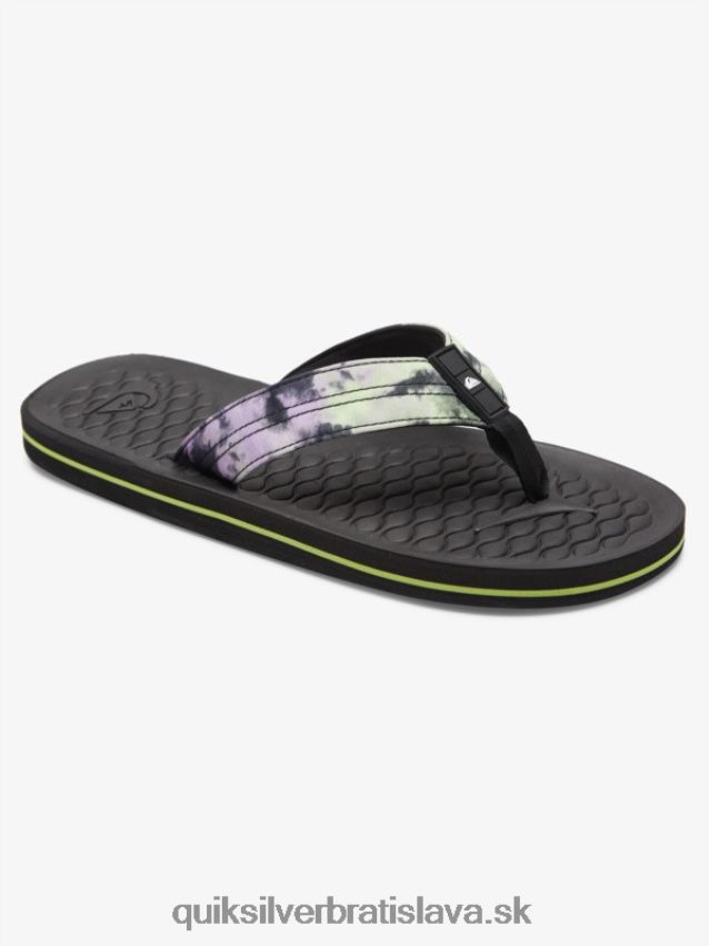 žabky lanai Quiksilver muži B80HXR1794 čierna