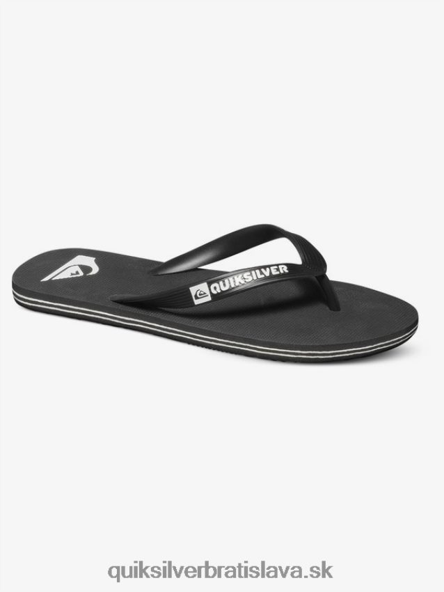 žabky molokai Quiksilver muži B80HXR1591 čierna biela
