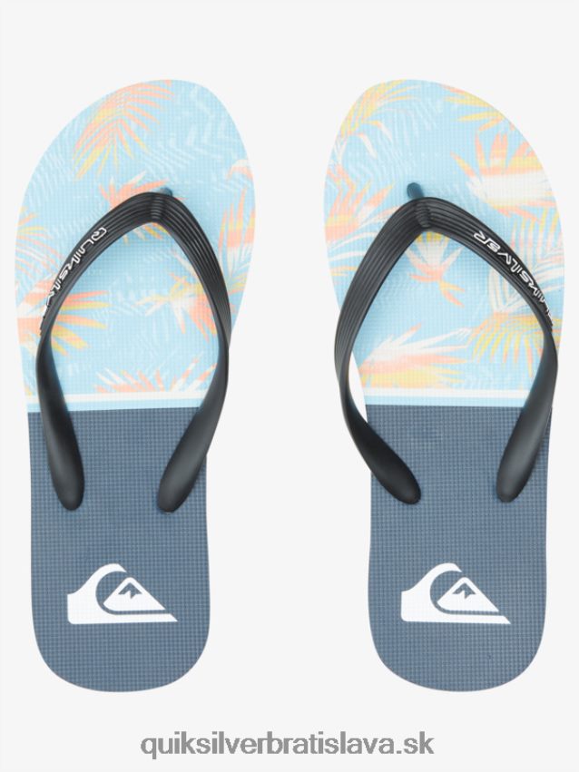 žabky molokai divízie Quiksilver muži B80HXR1638 modrá 1